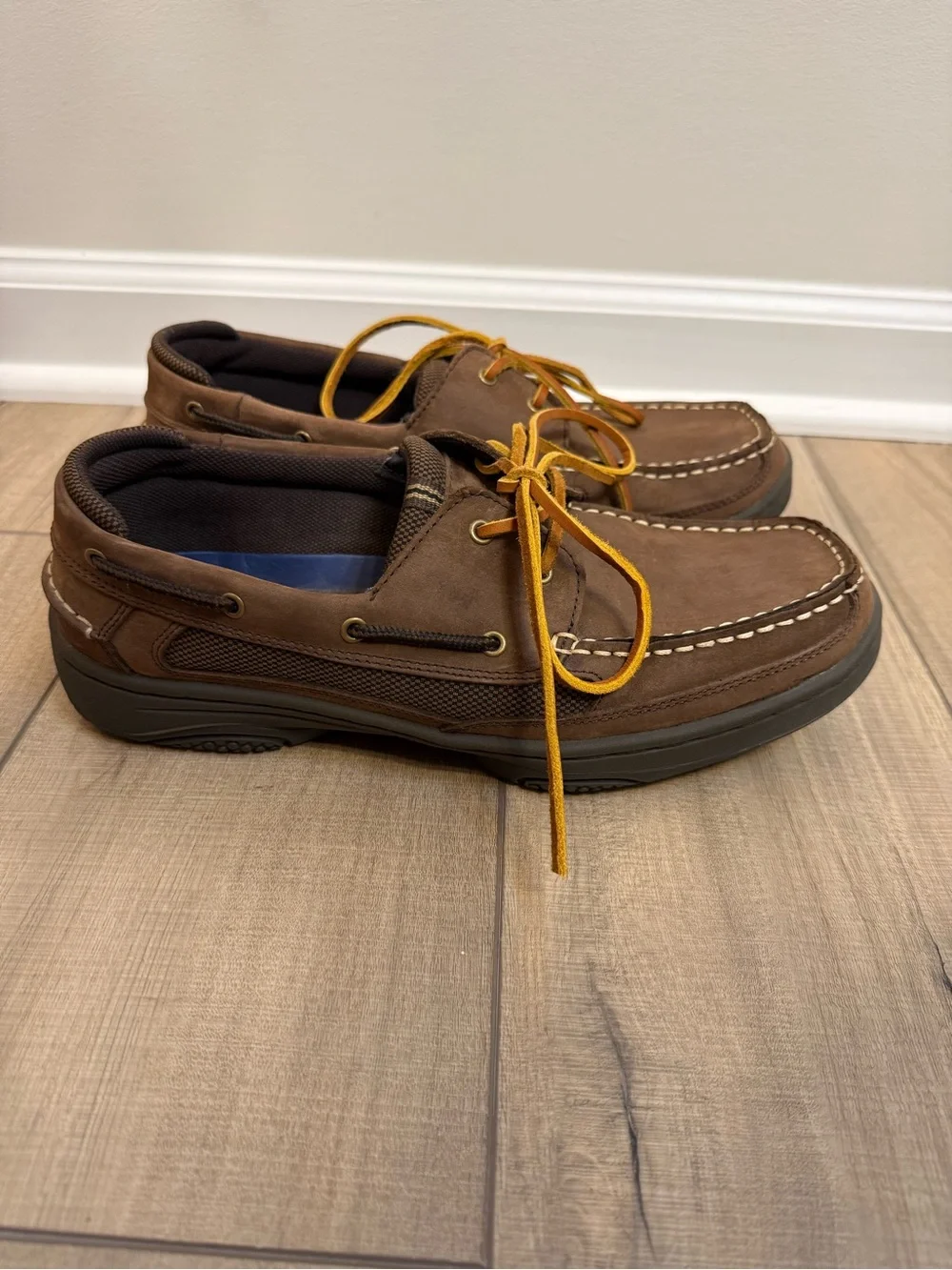 Lanesboro Men's Brown Leather Boat Shoes